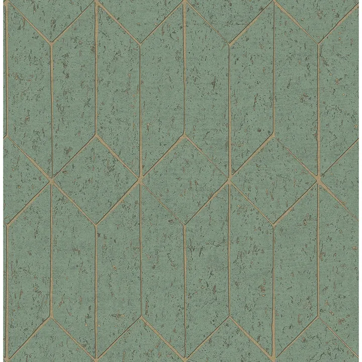 4125-26704 | Hayden Mint Concrete Trellis Wallpaper