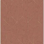 Brewster Home Fashions Hayden Raspberry Concrete Trellis Wallpaper - SKU 4125-26703