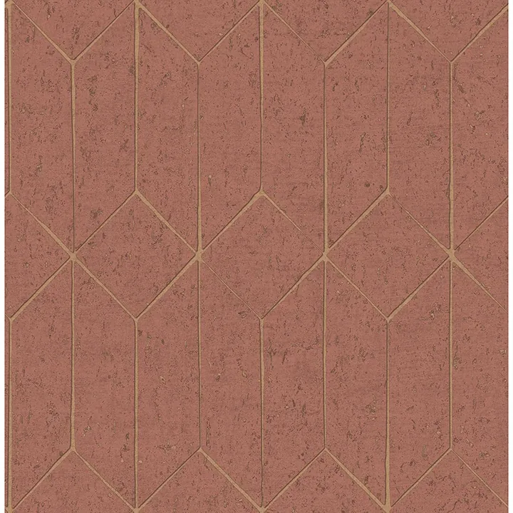 4125-26703 | Hayden Raspberry Concrete Trellis Wallpaper