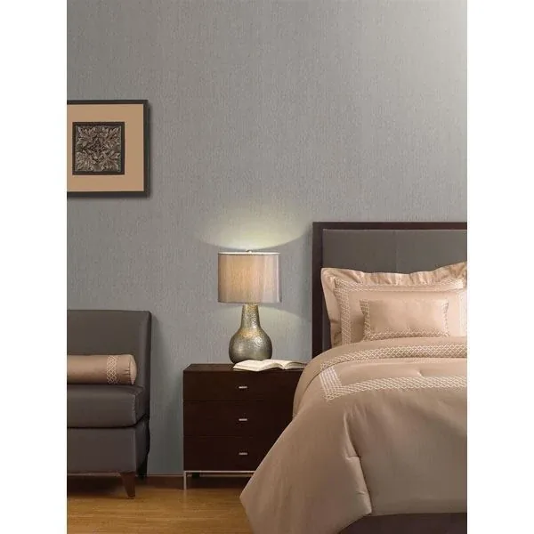 Brewster Home Fashions Hayes Silver Stripe Wallpaper | Wallpaper Twins Brewster Home Fashions Hayes Silver Stripe Wallpaper - SKU 990-65069