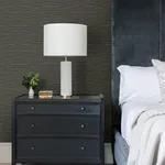 Brewster Home Fashions Hazen Black Shimmer Stripe Wallpaper - SKU 4144-9132