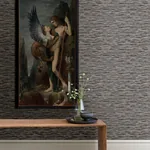 Brewster Home Fashions Hazen Chocolate Striated Wallpaper - SKU 4144-9170