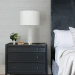 Brewster Home Fashions Hazen Grey Shimmer Stripe Wallpaper - SKU 4144-9131