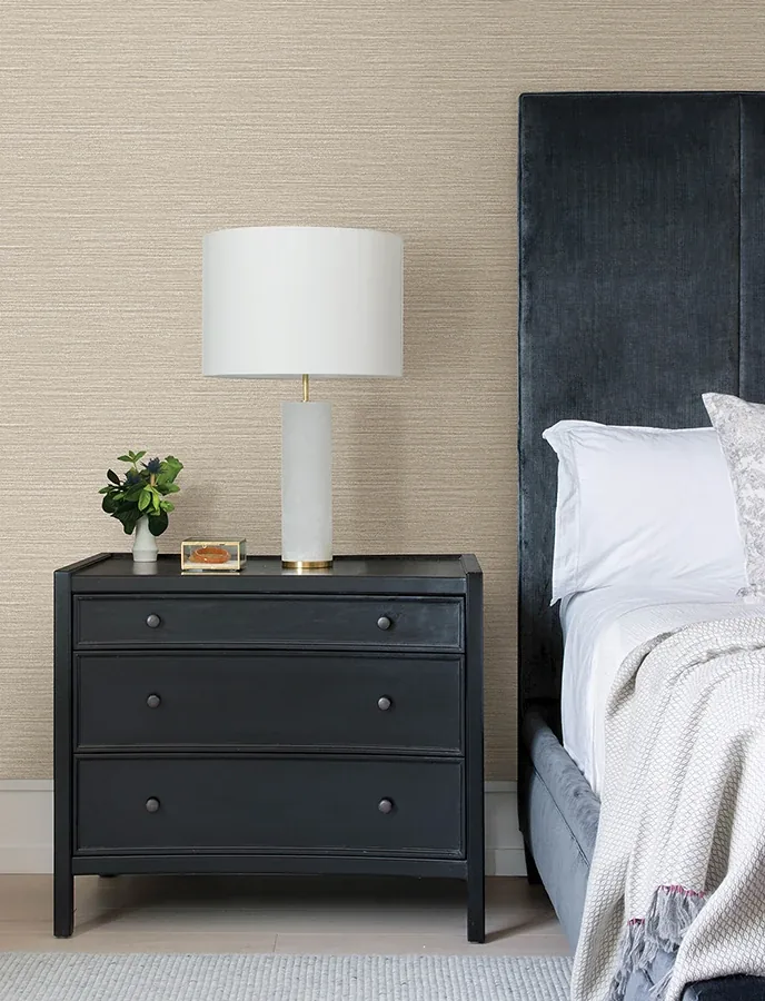 Brewster Home Fashions Hazen Taupe Shimmer Stripe Wallpaper | Wallpaper Twins Brewster Home Fashions Hazen Taupe Shimmer Stripe Wallpaper - SKU 4144-9137