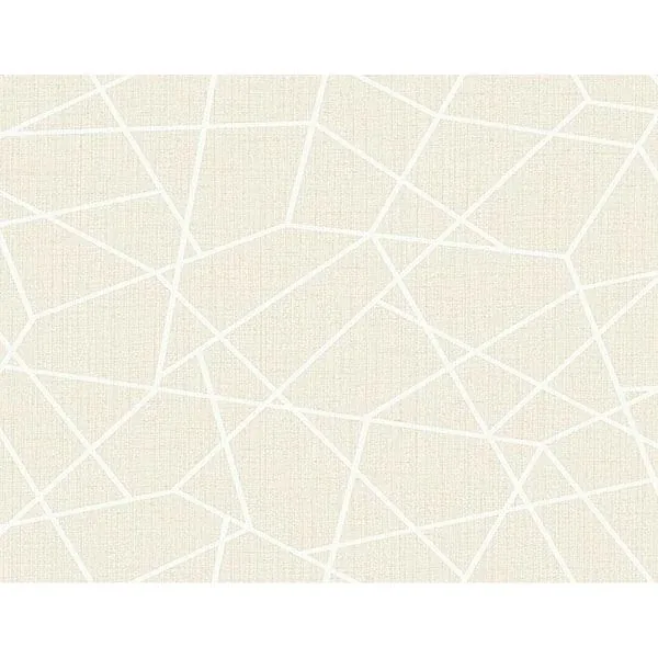 2765-BW40300 | Heath Cream Geometric Linen Wallpaper
