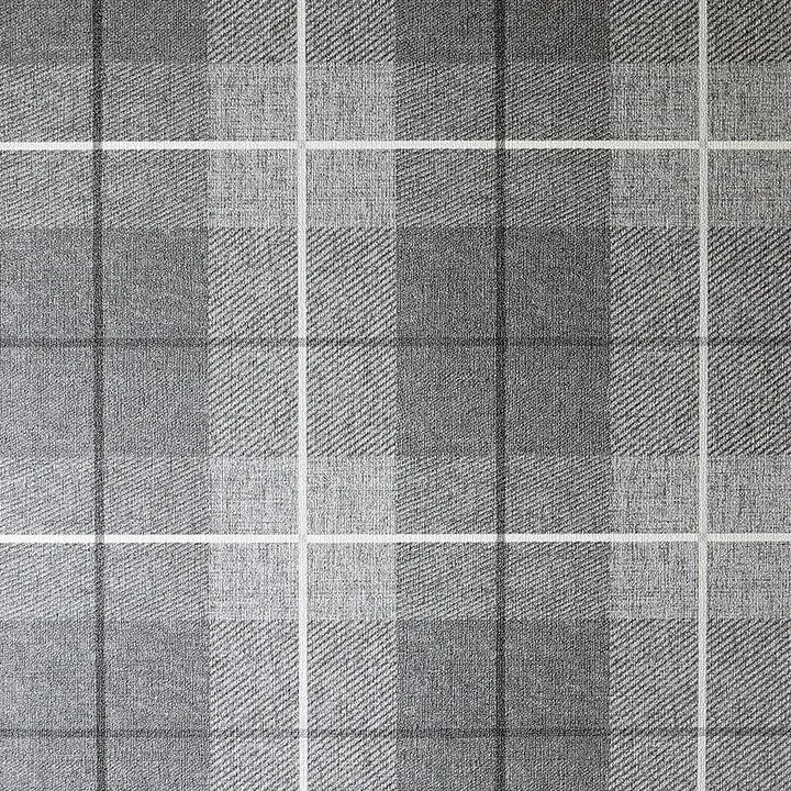 AH294900 | Hector Charcoal Plaid Wallpaper