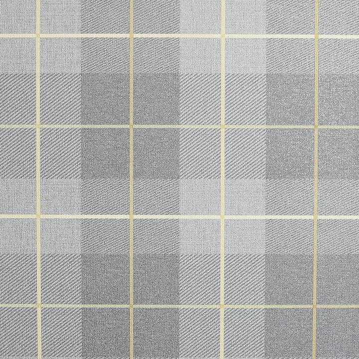 Brewster Home Fashions Hector Grey Plaid Wallpaper - SKU AH299000