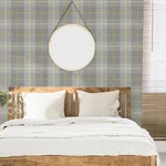 Brewster Home Fashions Hector Grey Plaid Wallpaper - SKU AH299000