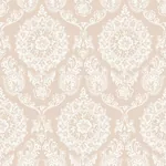 Brewster Home Fashions Helm Damask Blush Floral Medallion Wallpaper - SKU 4071-71022