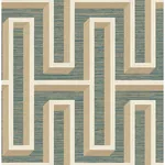 Brewster Home Fashions Henley Teal Geometric Grasscloth Wallpaper | Wallpaper Twins Brewster Home Fashions Henley Teal Geometric Grasscloth Wallpaper - SKU 4125-26723
