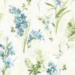 Brewster Home Fashions Henrietta Blue Watercolor Floral Wallpaper - SKU 2605-21630