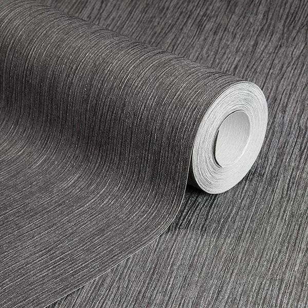 Brewster Home Fashions Hera Black Shadow Textured Wallpaper - SKU RD465