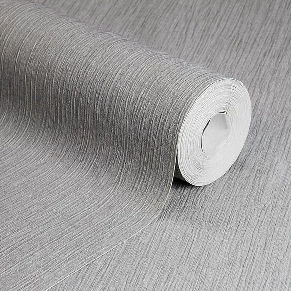 Brewster Home Fashions Hera Grey Textured Wallpaper - SKU RD463