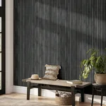 Brewster Home Fashions Herman Charcoal Wood Wallpaper - SKU AH923801