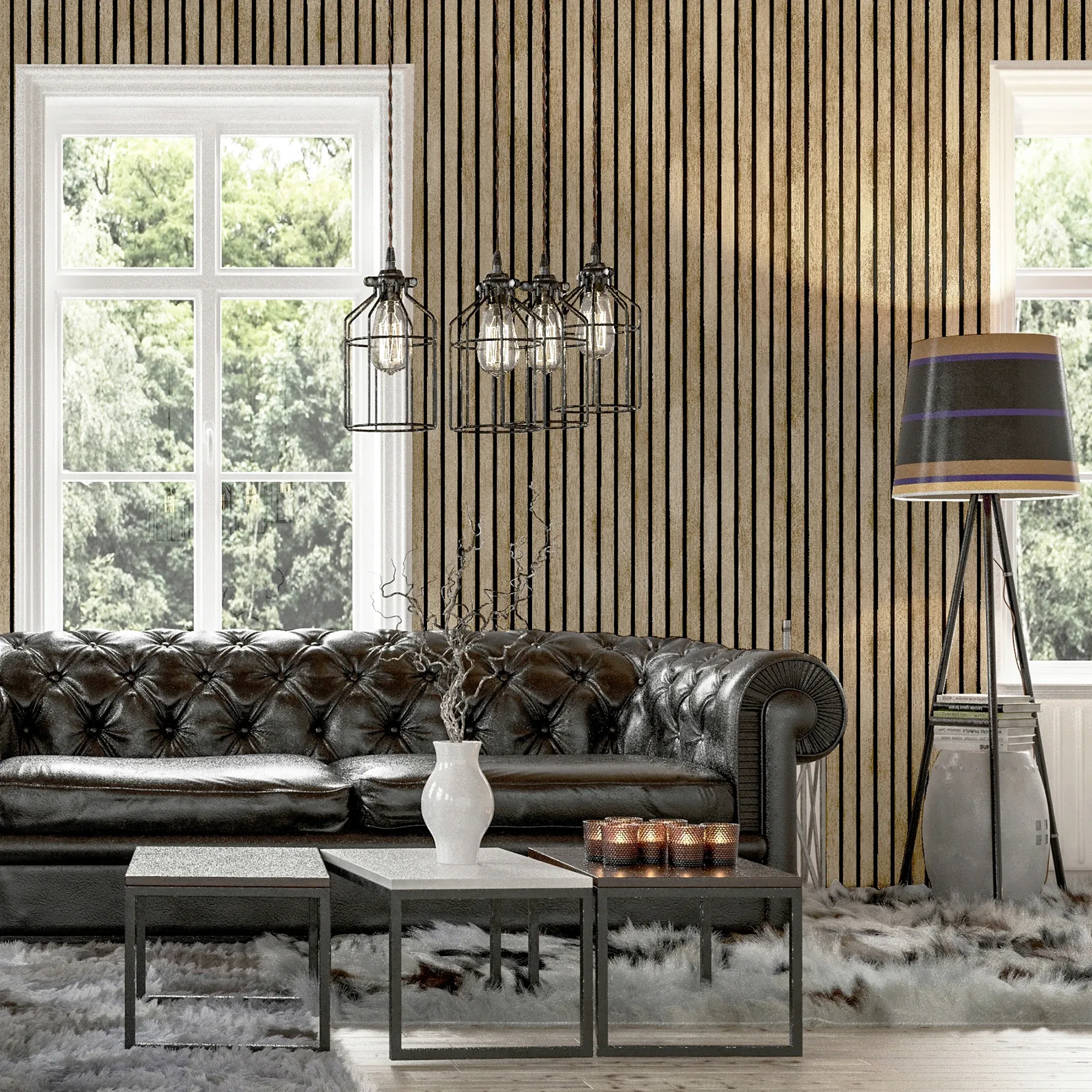 Brewster Home Fashions Herman Light Brown Wood Wallpaper - SKU AH923800