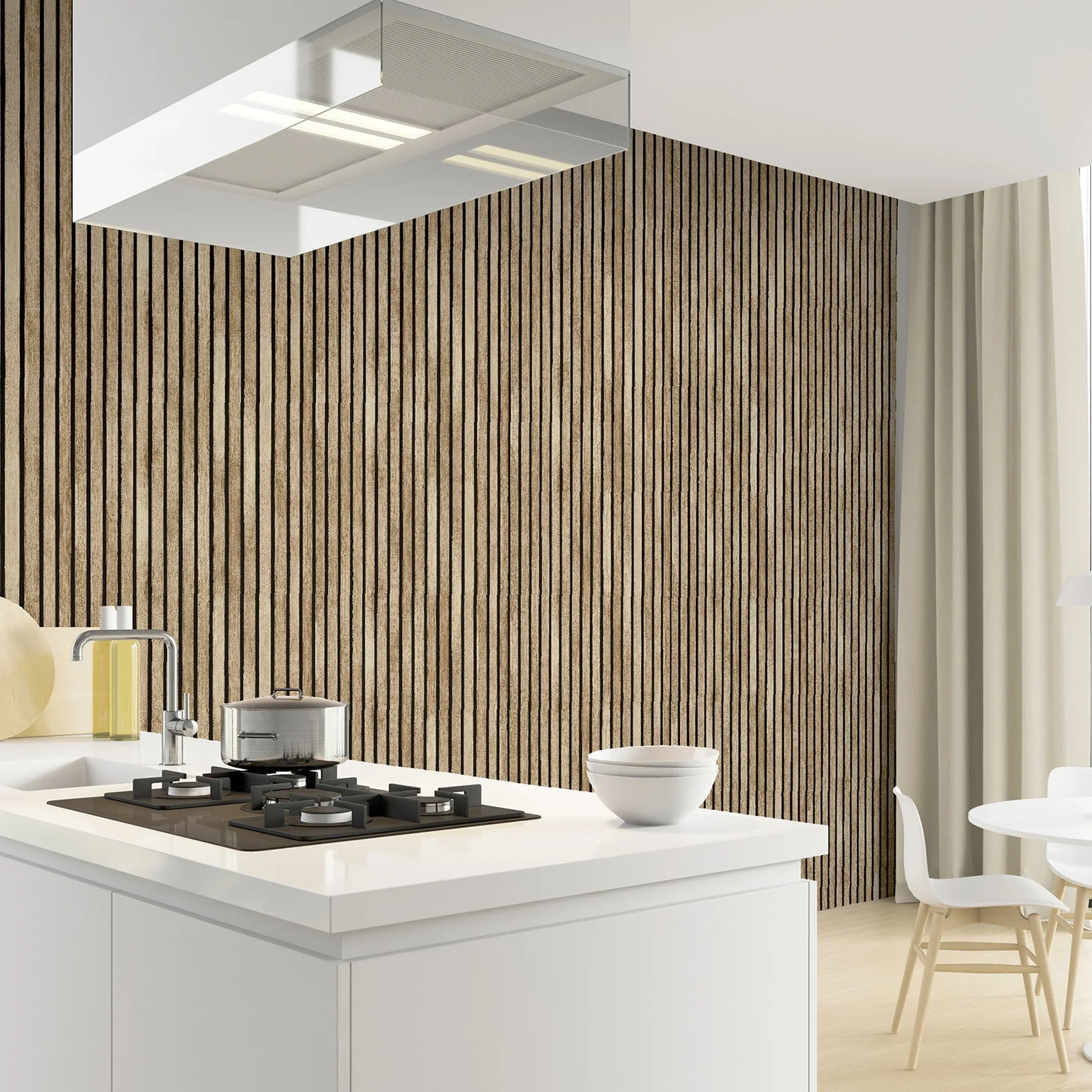 Brewster Home Fashions Herman Light Brown Wood Wallpaper - SKU AH923800