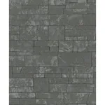 Brewster Home Fashions Hernando Charcoal Stones Wallpaper - SKU MG31763