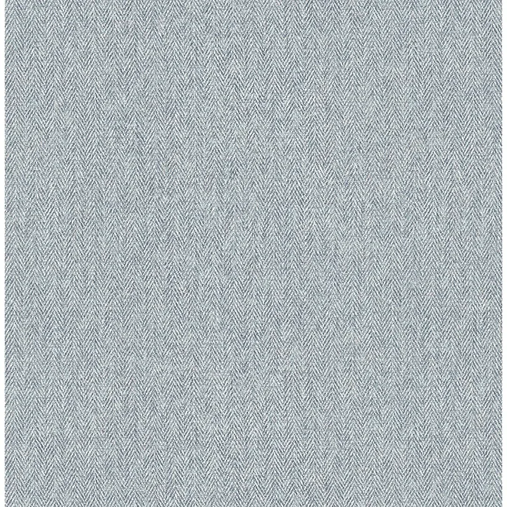 4164-M1824 | Herringbone Blue Tweed Wallpaper