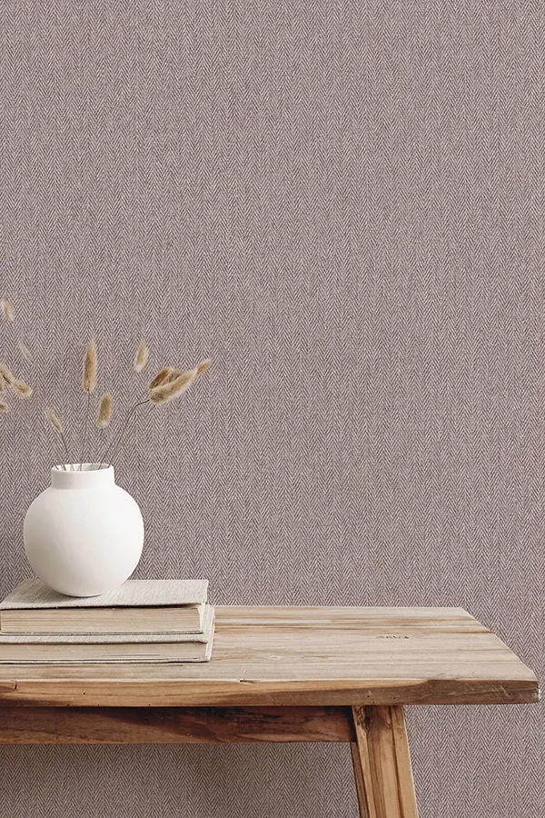 Brewster Home Fashions Herringbone Lavender Tweed Wallpaper | Wallpaper Twins Brewster Home Fashions Herringbone Lavender Tweed Wallpaper - SKU 4164-M1826