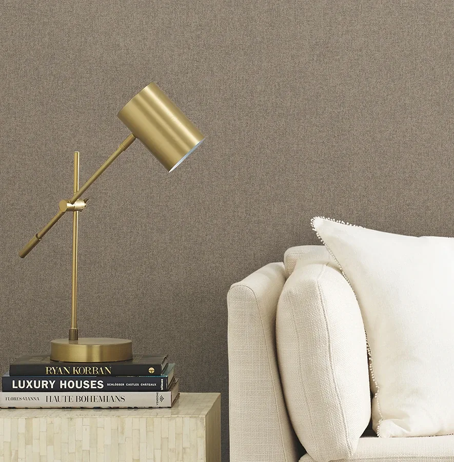 Brewster Home Fashions Herringbone Tweed Neutral Woven Wallpaper - SKU 4178-4424