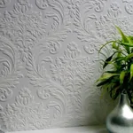 Brewster Home Fashions High Trad White Paintable Textured Vinyl Wallpaper - SKU 437-RD80027
