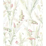 Brewster Home Fashions Hillaire Green Meadow Wallpaper - SKU 4072-70029