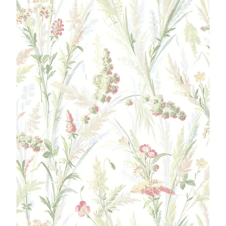 4072-70029 | Hillaire Green Meadow Wallpaper