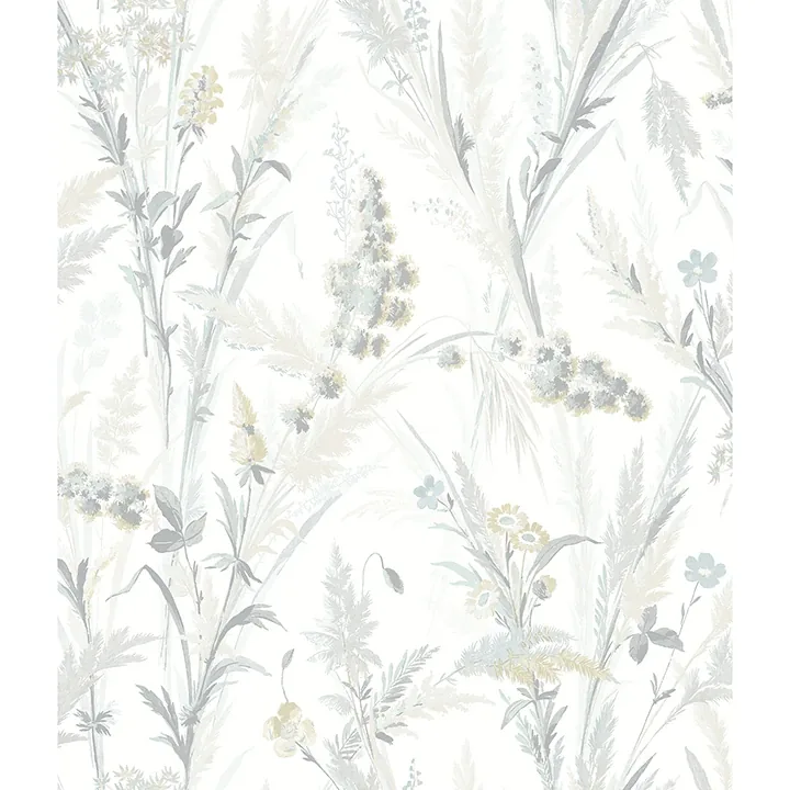 4072-70030 | Hillaire Light Blue Meadow Wallpaper