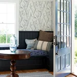 Brewster Home Fashions Hillaire Navy Meadow Wallpaper - SKU 4072-70028