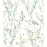Brewster Home Fashions Hillaire Teal Meadow Wallpaper - SKU 4072-70031