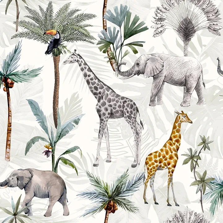 Brewster Home Fashions Hiram Multicolor Serengeti Wallpaper - SKU AH923709