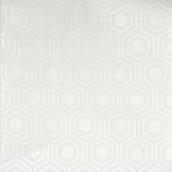 Brewster Home Fashions Hive White Geometric Paintable Wallpaper - SKU RD5671