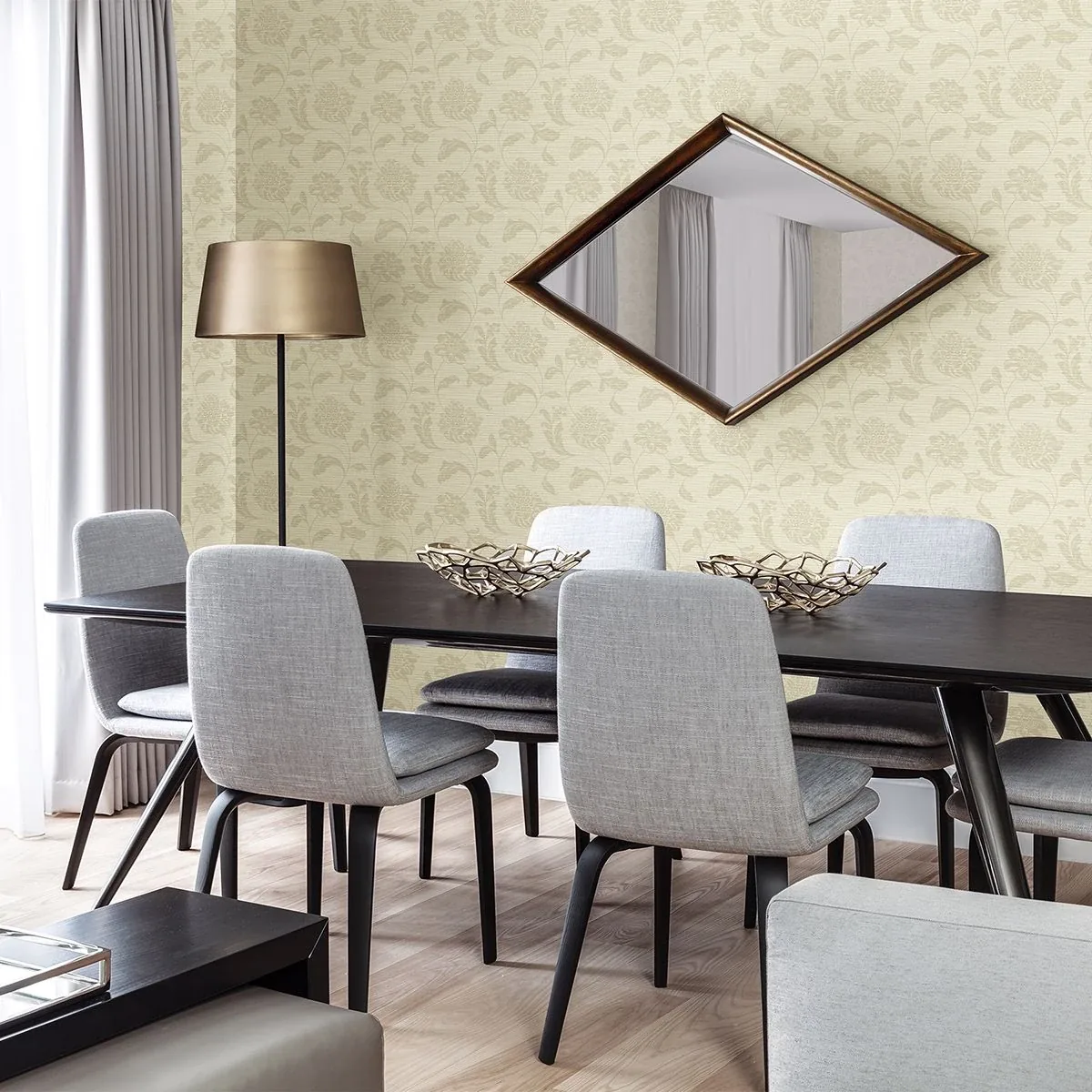 Brewster Home Fashions Holiday Beige Jacobean Wallpaper - SKU 2910-2753
