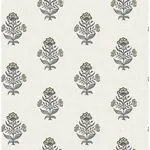Brewster Home Fashions Hollyhock Black Floral Crest Wallpaper - SKU 4148-27418