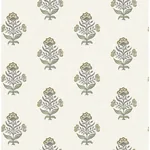 Brewster Home Fashions Hollyhock Honey Floral Crest Wallpaper - SKU 4148-27416