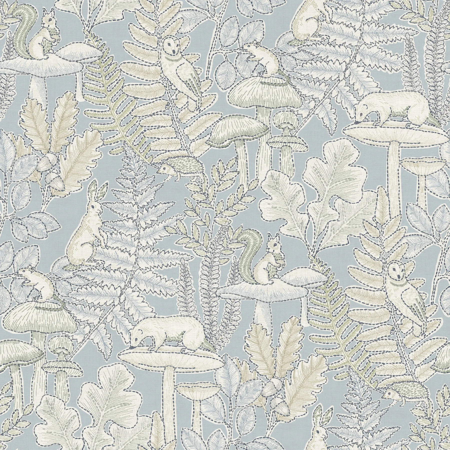 4169-83102 | Holt Light Blue Woodland Wallpaper