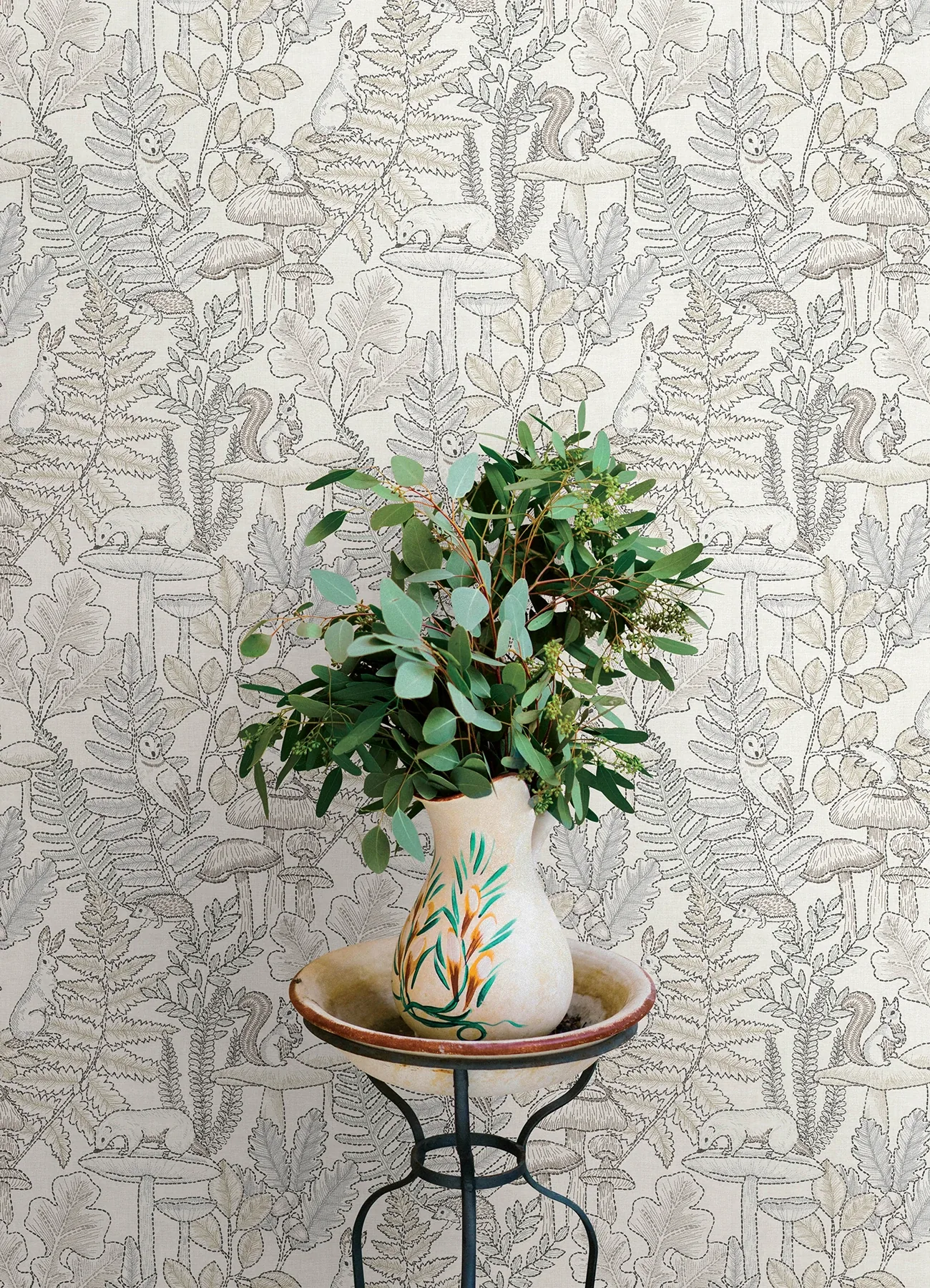 Brewster Home Fashions Holt Neutral Woodland Wallpaper - SKU 4169-83103