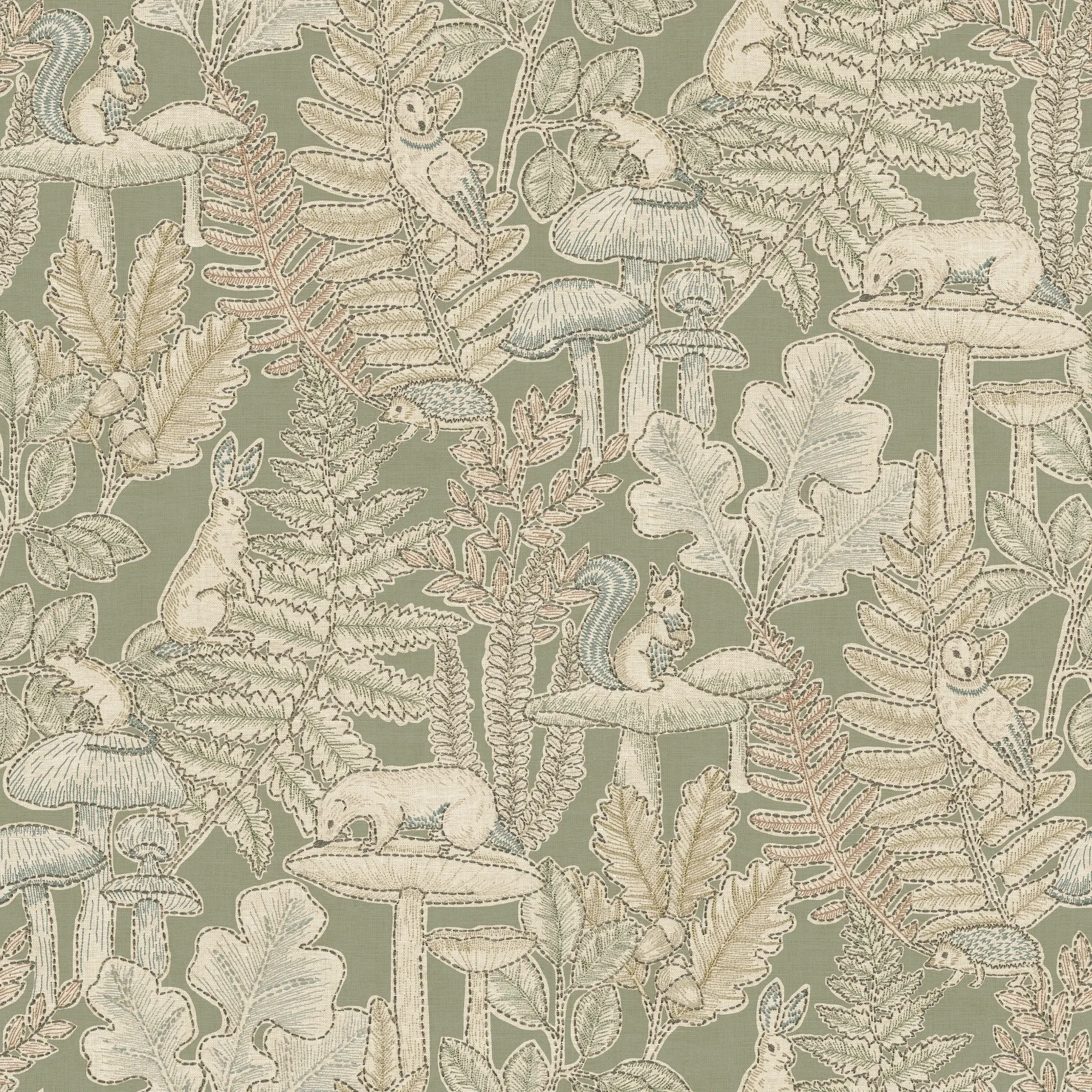 4169-83100 | Holt Sage Woodland Wallpaper