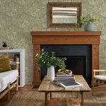Brewster Home Fashions Holt Sage Woodland Wallpaper - SKU 4169-83100