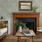 Brewster Home Fashions Holt Seafoam Woodland Wallpaper - SKU 4169-83104