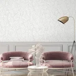 Brewster Home Fashions Holzer White Fern Wallpaper - SKU 2980-M52500