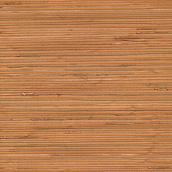 Brewster Home Fashions Honoka Peach Grasscloth Wallpaper - SKU 53-65424