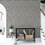 Brewster Home Fashions Horace Neutral Brick Wallpaper - SKU AH908007