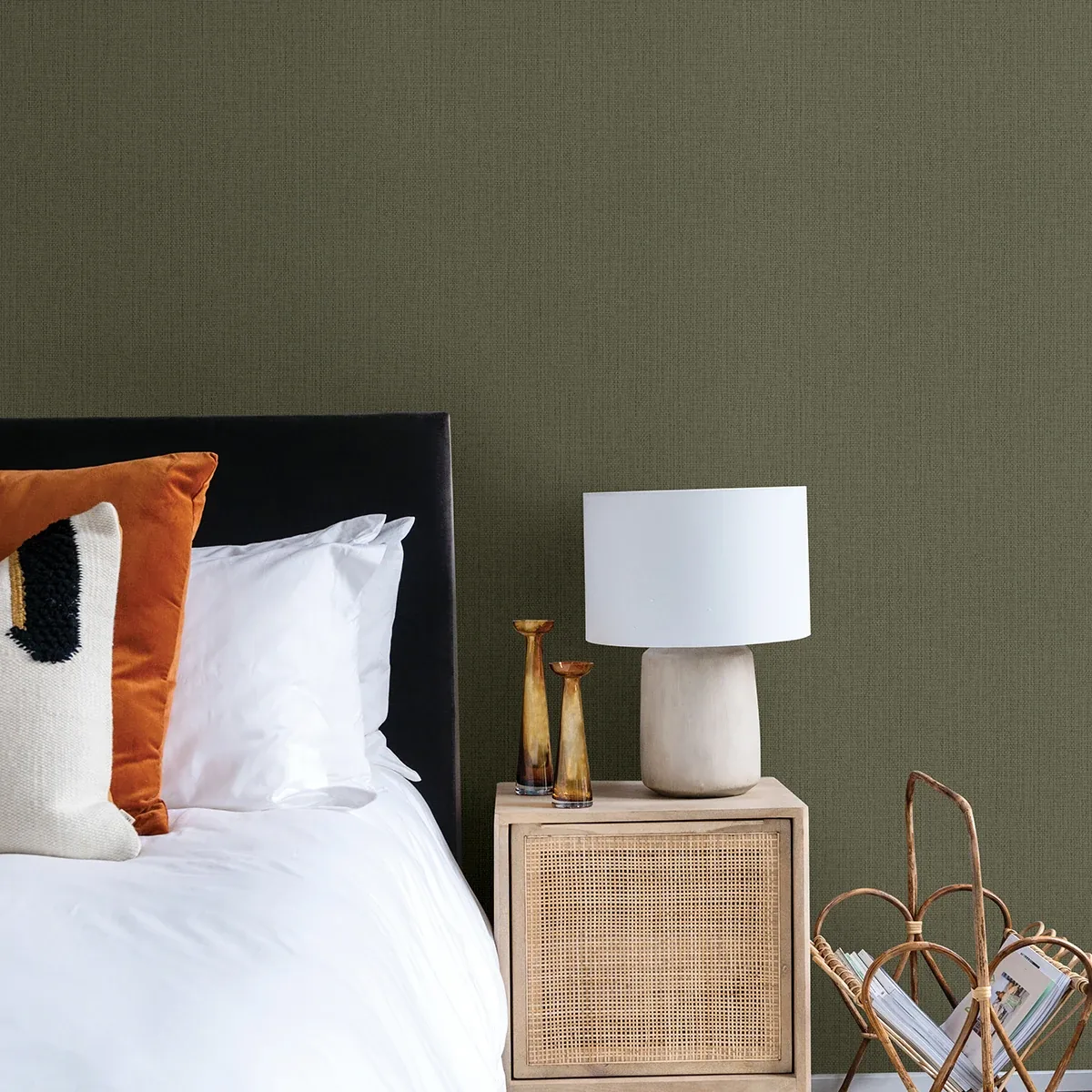 Brewster Home Fashions Hoshi Green Woven Wallpaper - SKU 4035-407945