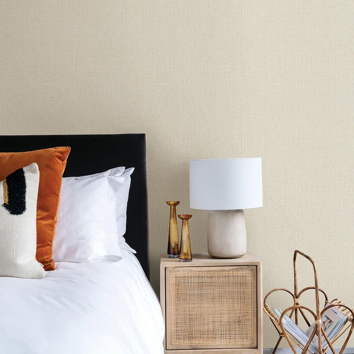 Brewster Home Fashions Hoshi White Woven Wallpaper - SKU 4035-407921