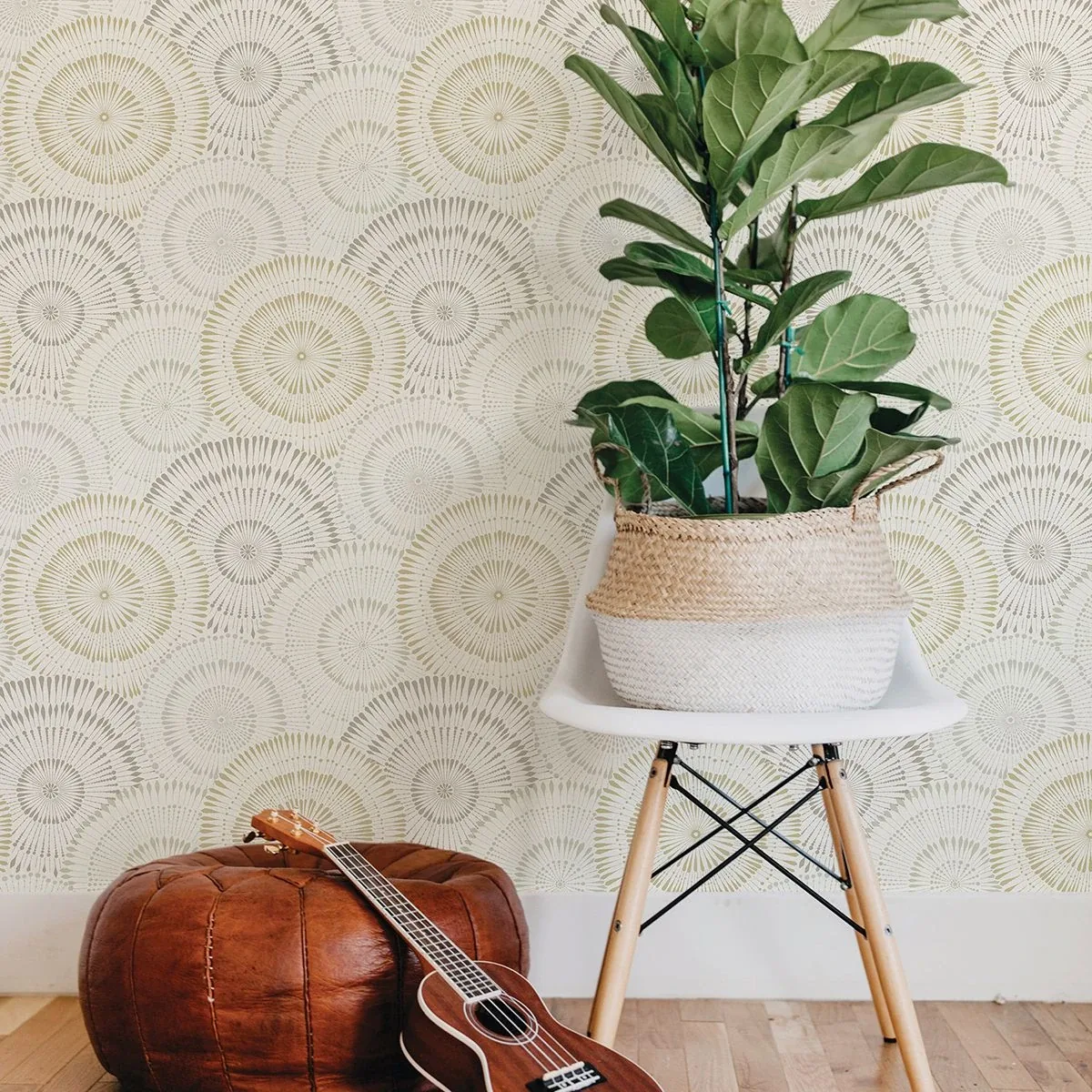 Brewster Home Fashions Howe Wheat Medallions Wallpaper - SKU 2909-AW87739