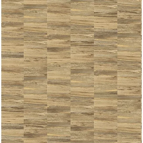 Brewster Home Fashions Hugo Copper Faux Wood Wallpaper - SKU 2900-24906