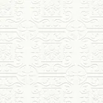 Brewster Home Fashions Ibold White Tin Ceiling Scroll Paintable Wallpaper - SKU 4000-59001