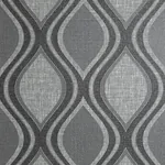 Brewster Home Fashions Ignatius Charcoal Ogee Wallpaper - SKU AH295100