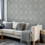Brewster Home Fashions Ignatius Grey Ogee Wallpaper - SKU AH295101